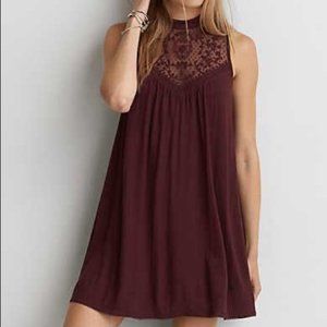 American Eagle Outfitters Lace Panel Swing Dress
